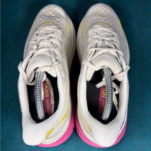 Hoka One Clifton 9 multicolor shoes women’s size 10 - Picture 6 of 8